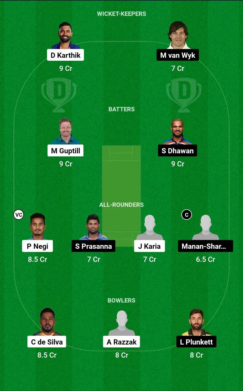 SSS vs GJG Legends League Cricket