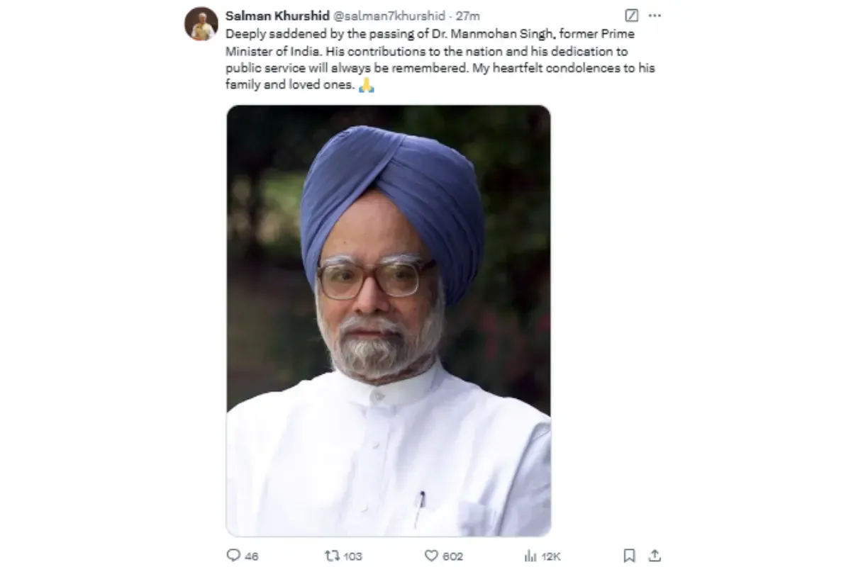 Salman Khurshid on Manmohan Singh