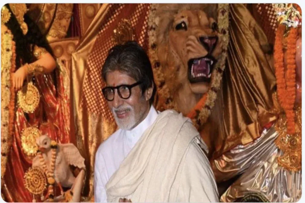 Amitabh Bacchan during Navratri