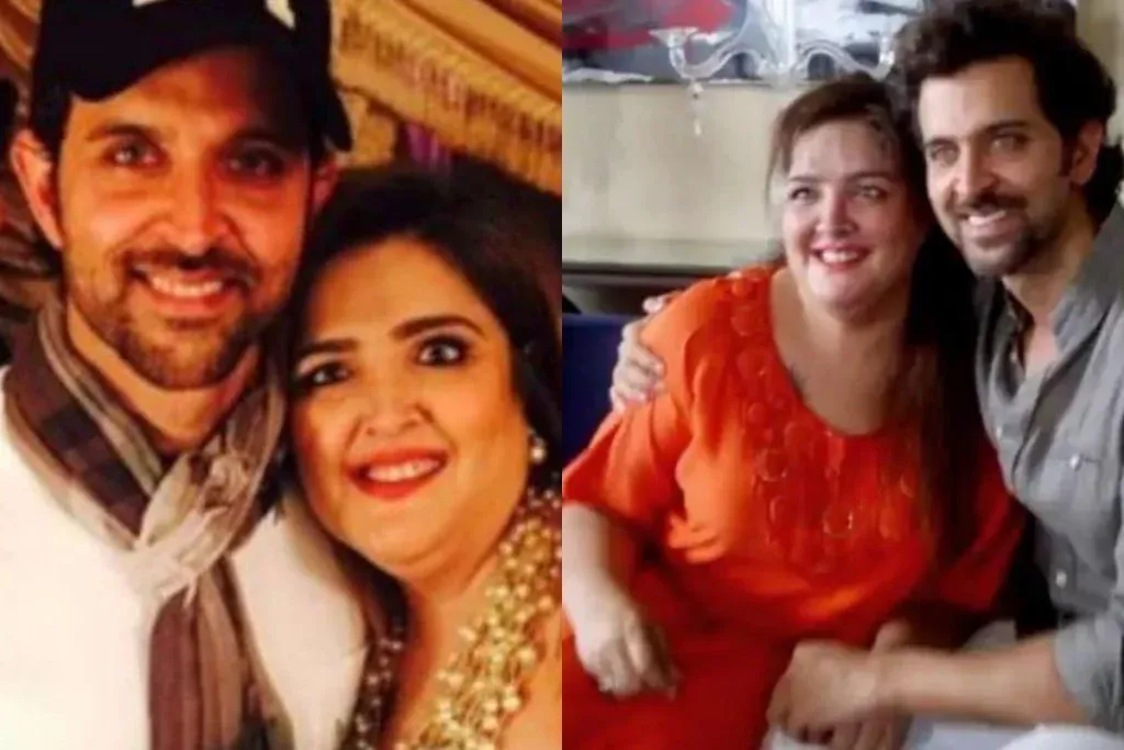 Hrithik and his sister Sunaina