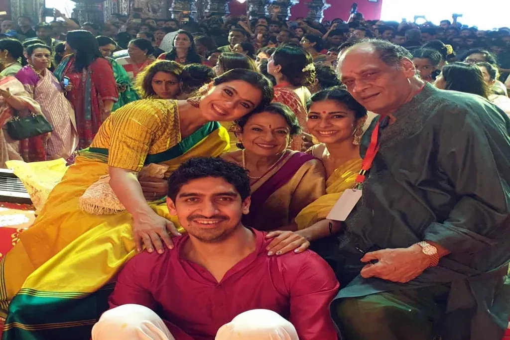 Kajol and friends during Navratri