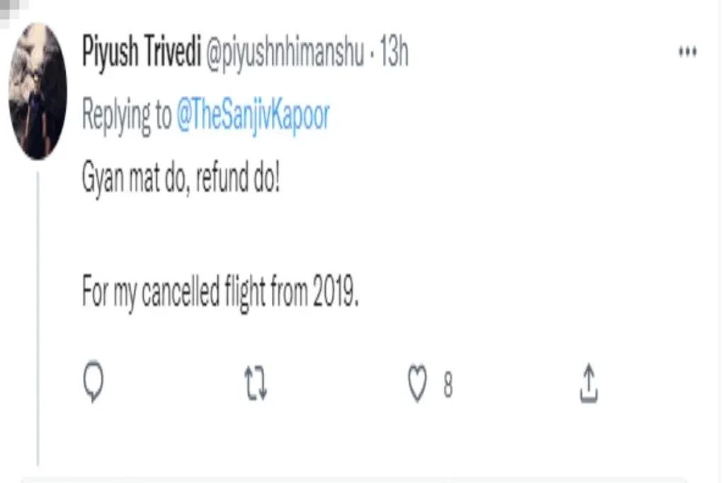 Sanjiv Kapoor tweet