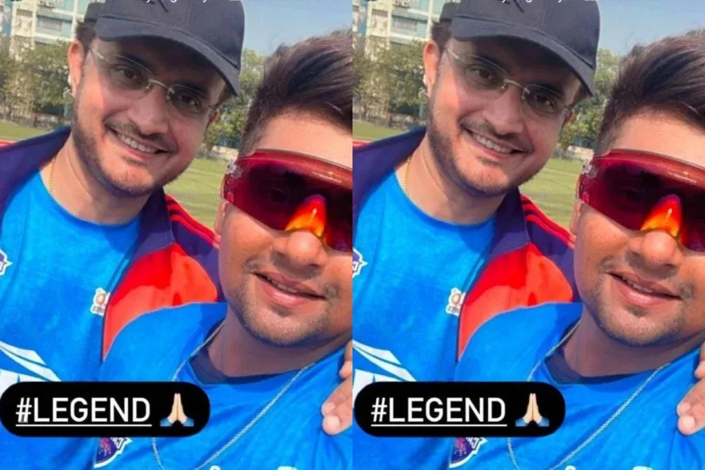 Sarfaraz Khan and Sourav Ganguly