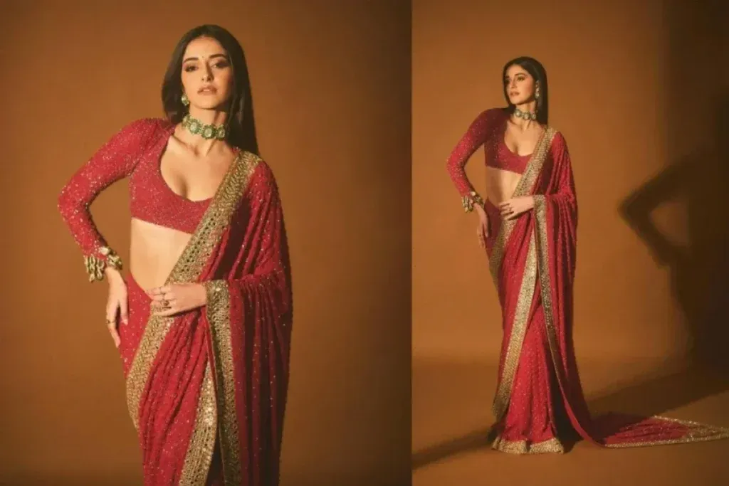 Ananya Panday Saree Look 