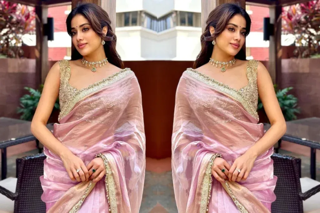 Janhvi kapoor Saree Look