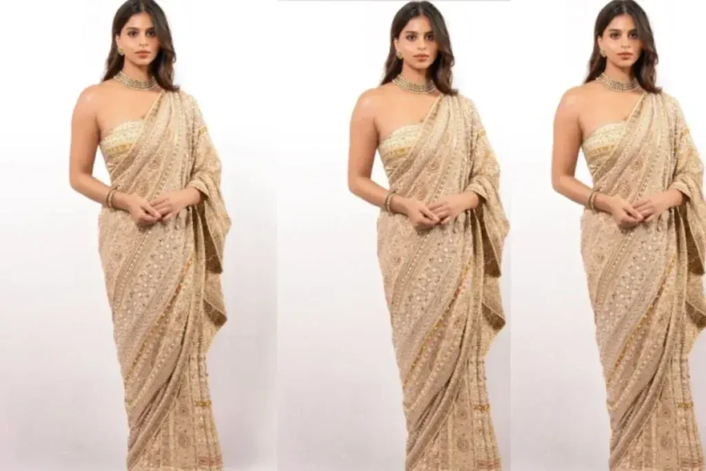 Suhana Khan Saree Look 