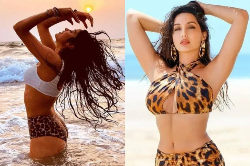 Nora Fatehi vs Janhvi Kapoor Bikini Look 