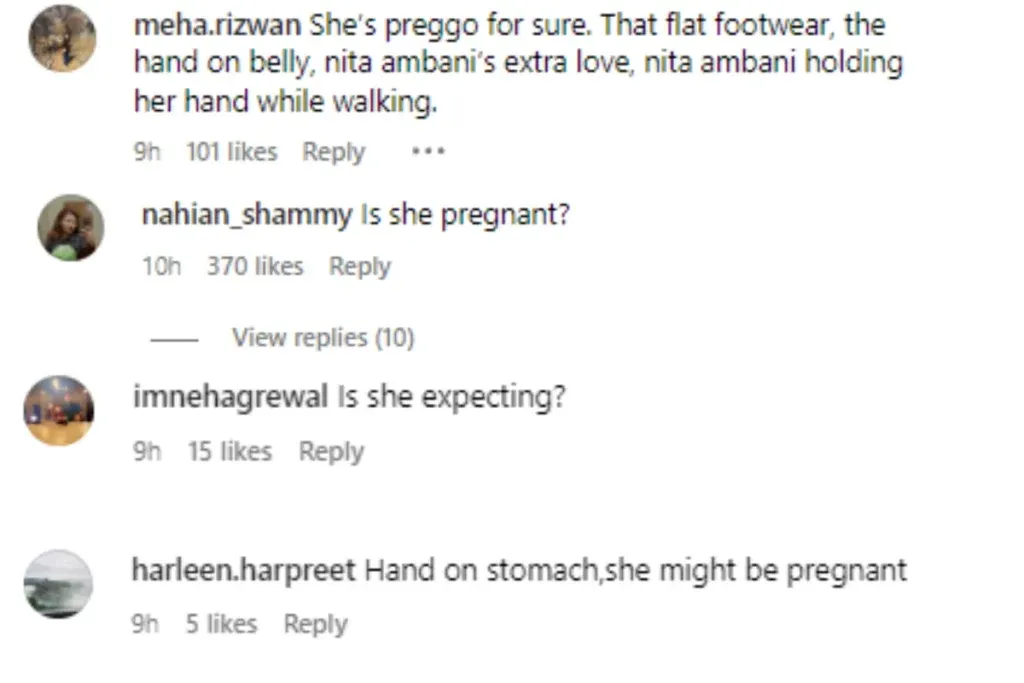 Radhika Merchant Pregnant