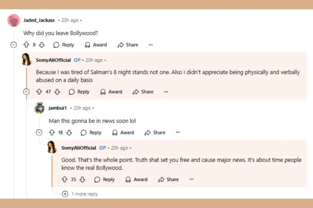 Somy Ali on Salman Khan