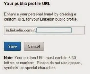 Customize LinkedIn Profile URL