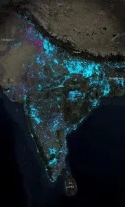 electricity map of India