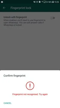 How to Enable WhatsApp Fingerprint Lock