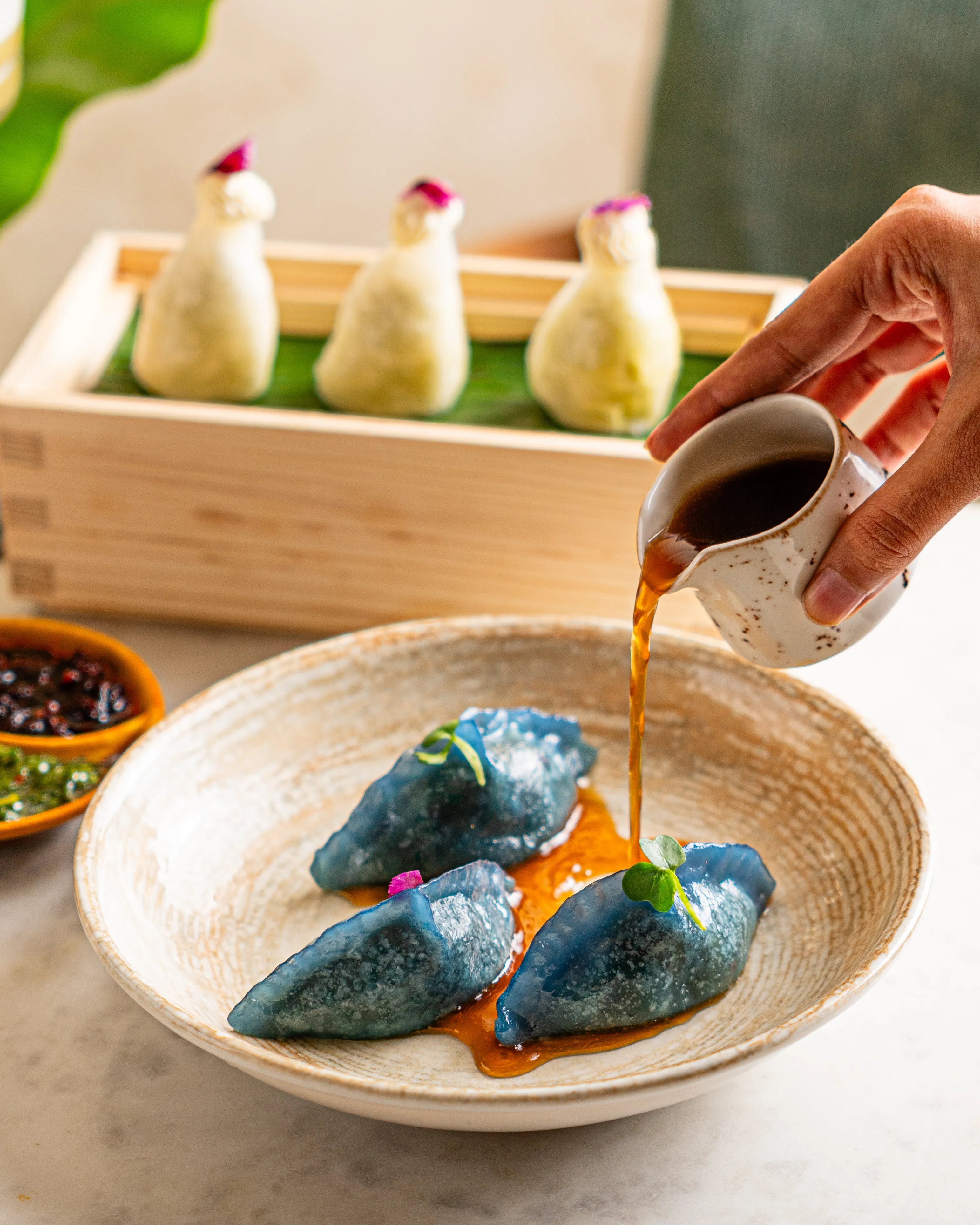 Ginger chicken dumpling