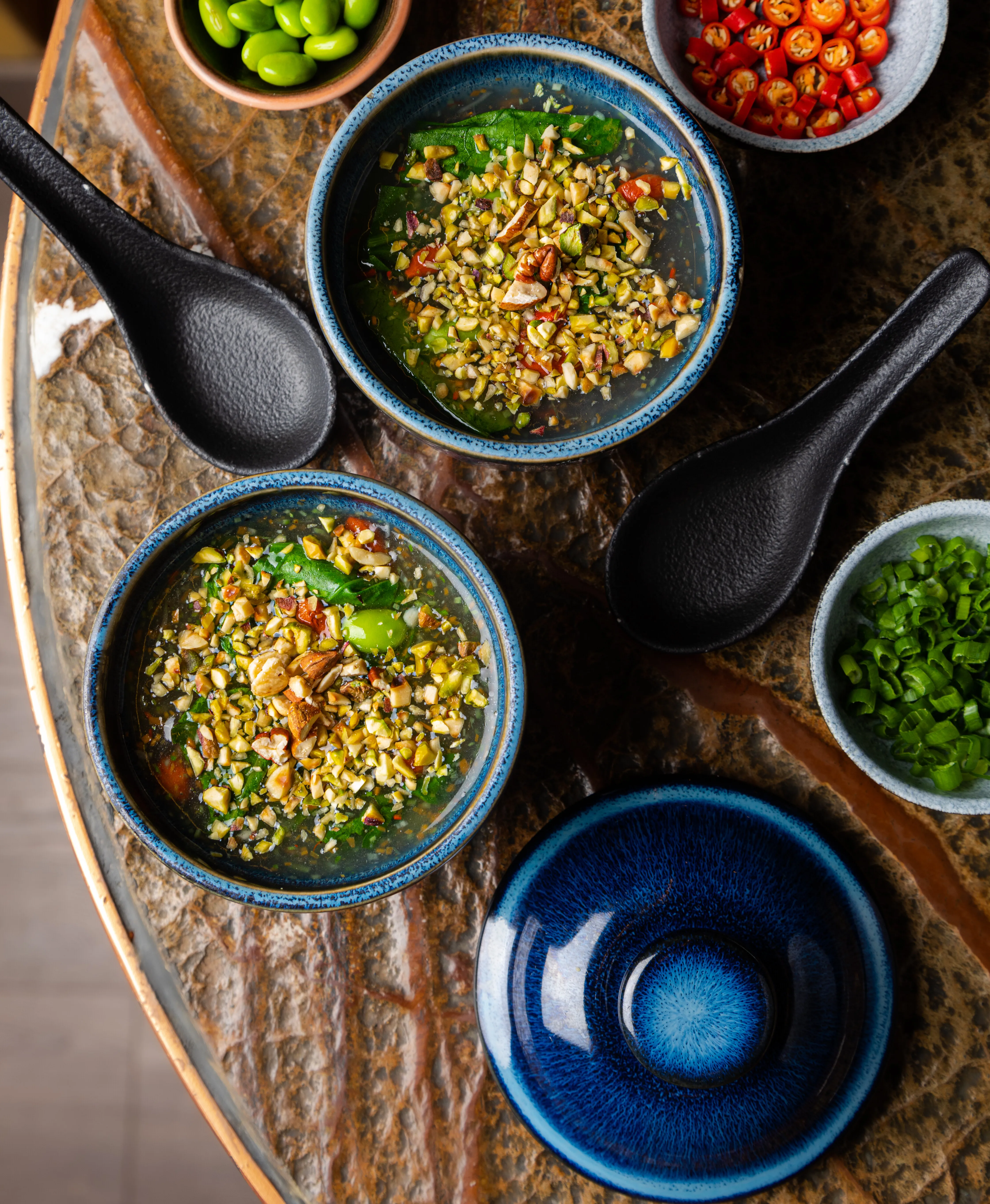 Edamame nutty soup