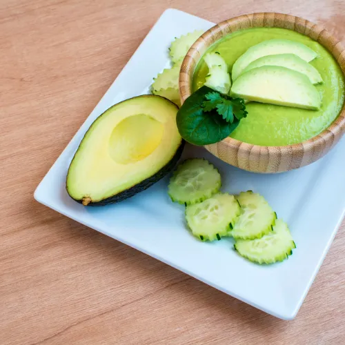 Avocado and cucumber soup