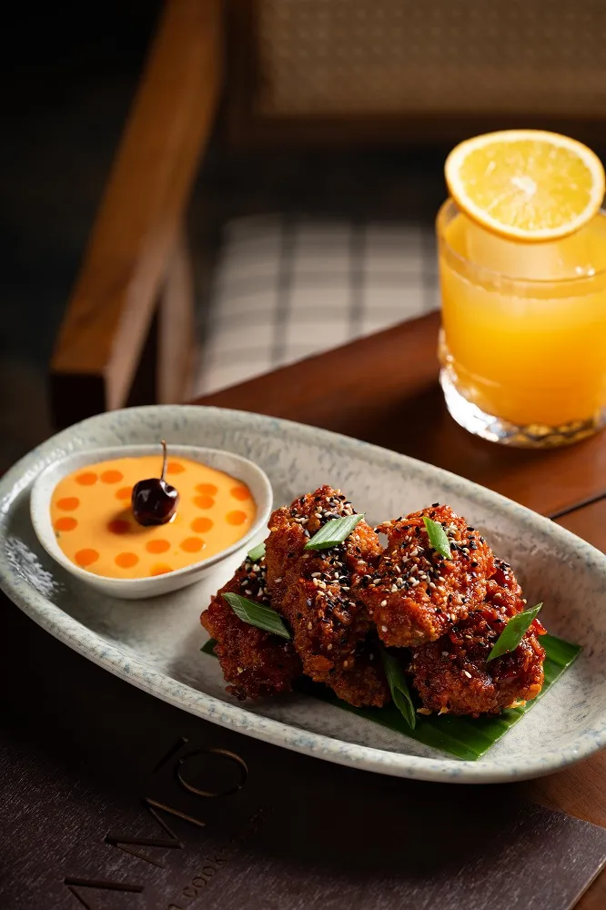 Korean buldak hot wings