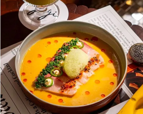 Hamachi Tiradito at Gigi Bombay
