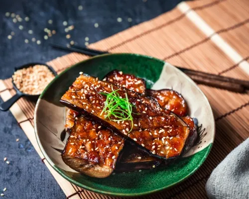 Miso Glazed Japanese Eggplant