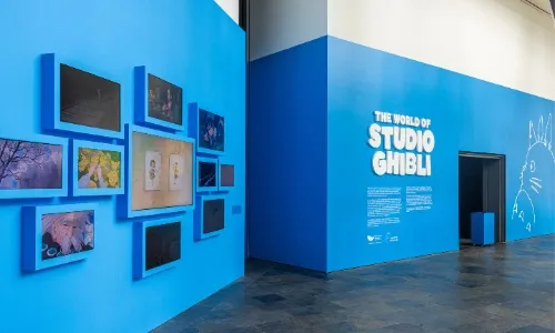 Entrance of The World of Studio Ghibli exhibition at ArtScience Museum 