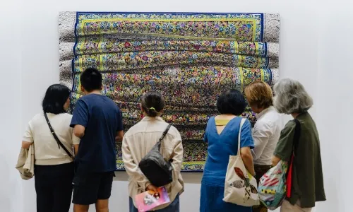 Visitors on Day 4 at Singapore Art Week
