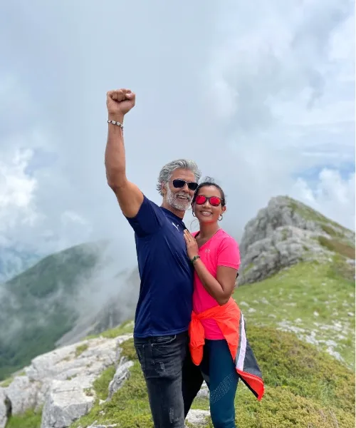 Milind Soman and Ankita Konwar 