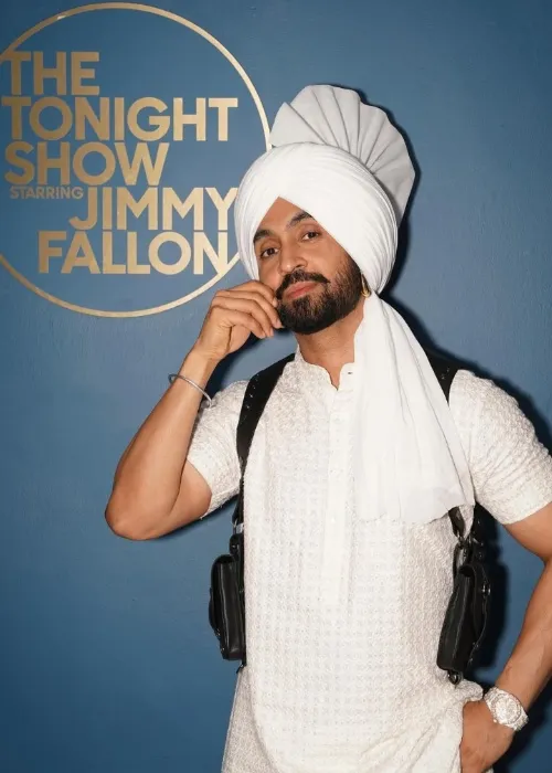 Diljit Dosanjh in Raghavendra Rathore at The Jimmy Fallon Show