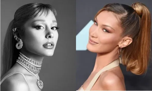 Ariana Grande and Bella Hadid 
