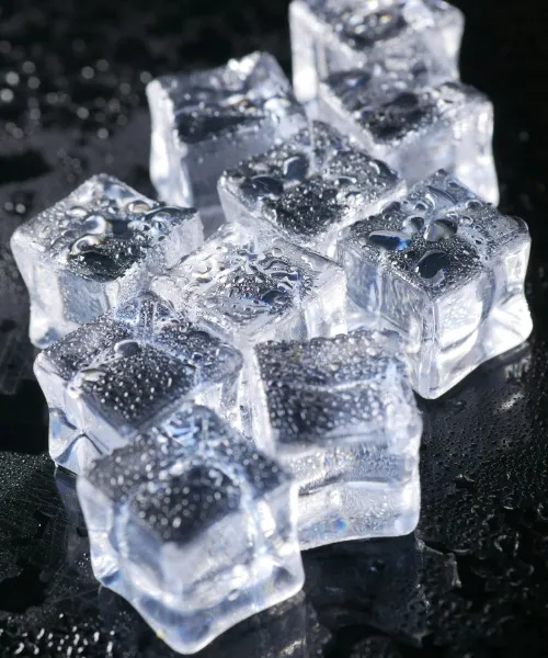 Ice helps to reduce puffiness and inflammation 