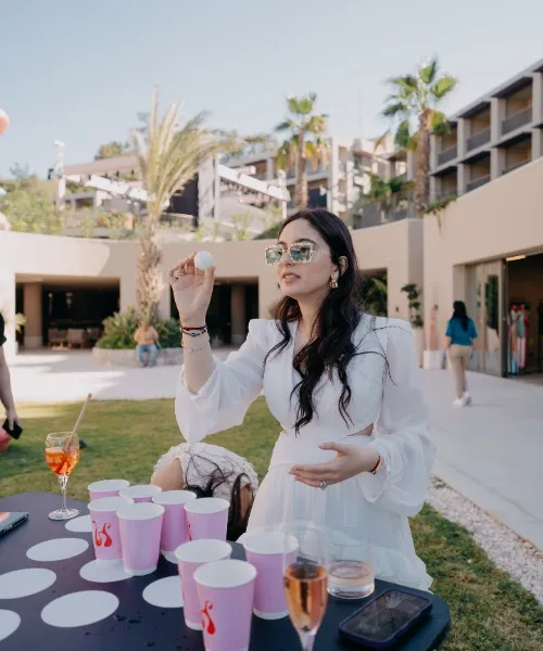 bride-beer pong