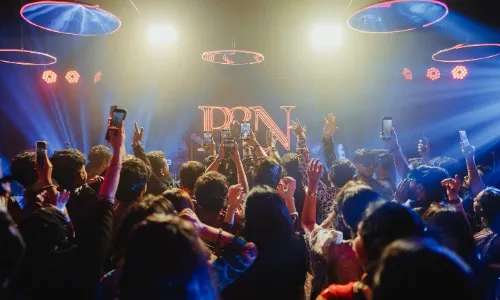 They created a nightclub, 'The Red Room' at their function 