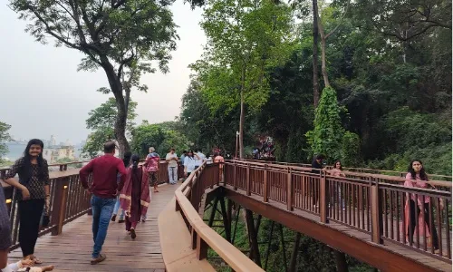 At the walkway