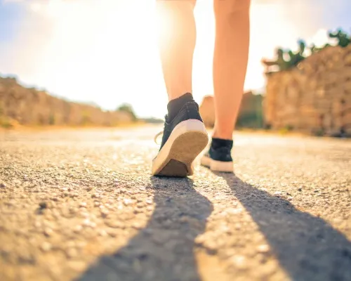 Walking is said to reduce risk of heart disease and improve cardiovascular fitness  