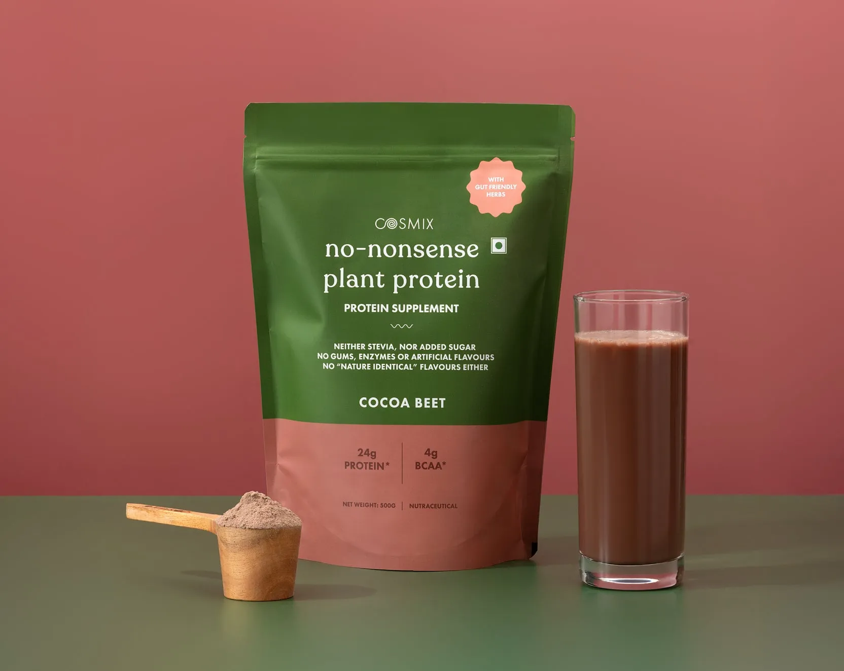 Cosmix Plant Protein - Cocoa Beet - 500g (15 servings) - 24g/servings