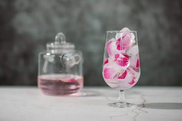 Skin icing ice face