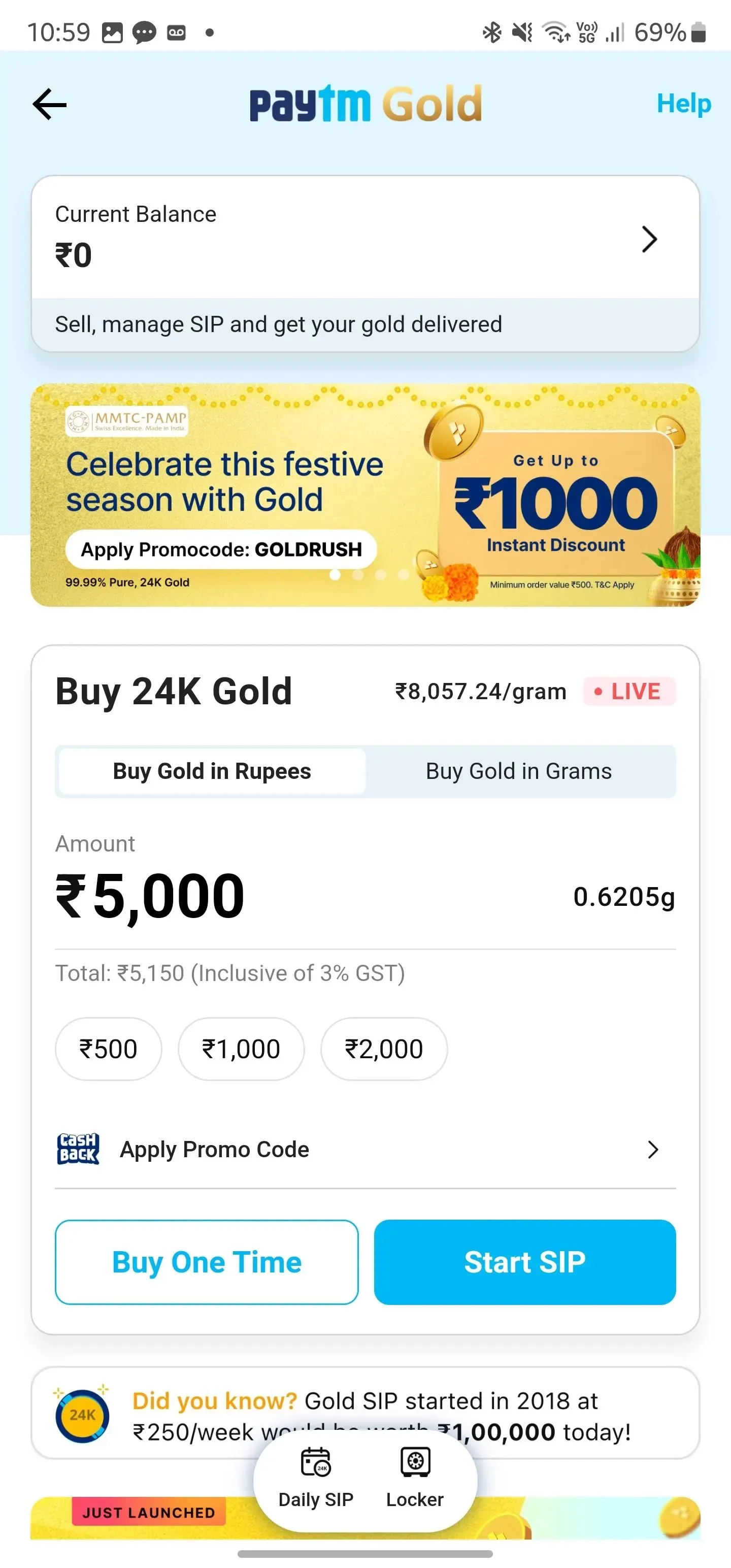 digital gold paytm