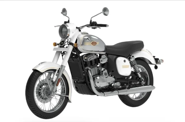Jawa 350 White Scheme in Chrome Series