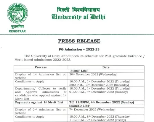 du pg admission
