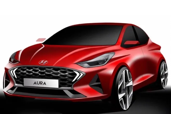 Hyundai Aura design sketches revealed, global debut on 19th Dec