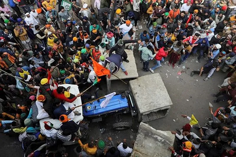 Farmers’ Protest and rally in photos farmer protest gets violent