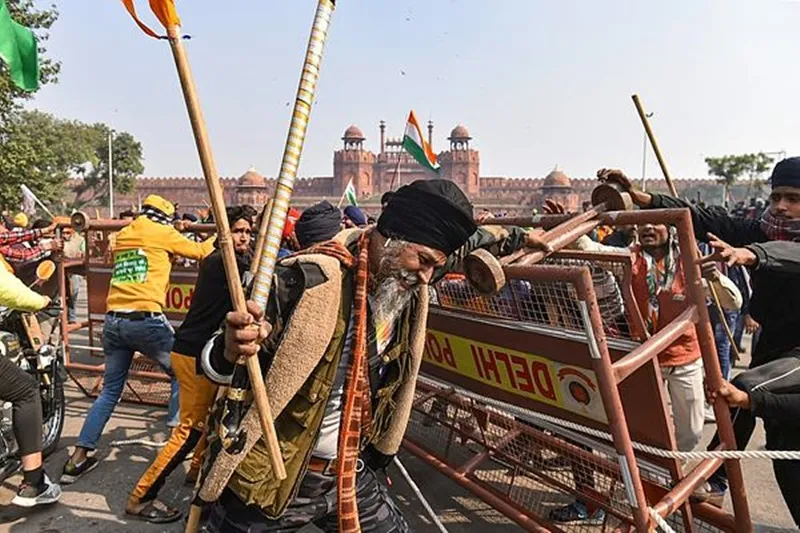 Farmers’ Protest and rally in photos farmer protest gets violent