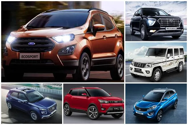 BS6 Diesel SUVs under 10 lakh rupee ex showroom price, Mahindra bolero, XUV300, Tata Nexon, Hyundai Venue, Creta, Ford Ecosport