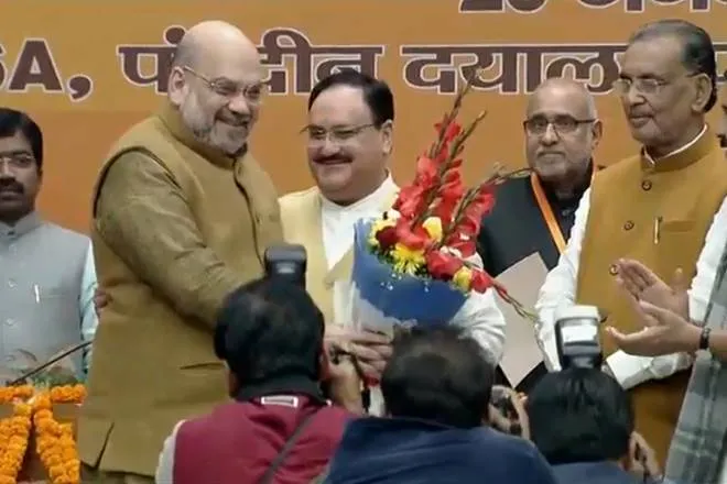 JP Nadda elected unopposed as the National President of Bharatiya Janata Party