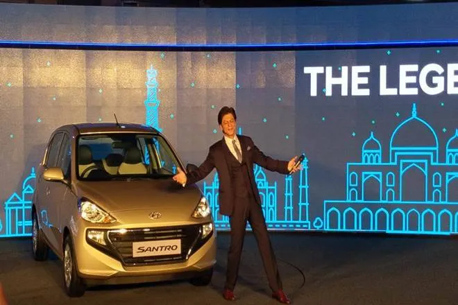 Shah Rukh Khan is still 'the Santro wala' reviles in auto expo 2020