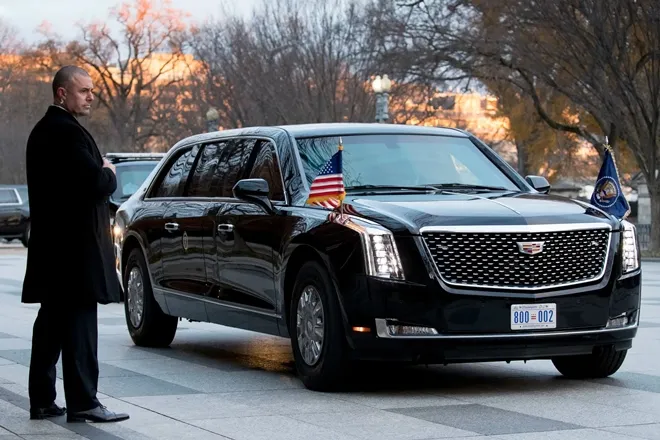 Donald Trump India Visit: Know about the world's safest car the beast, american president's special car, an armoured Limousine Cadillac