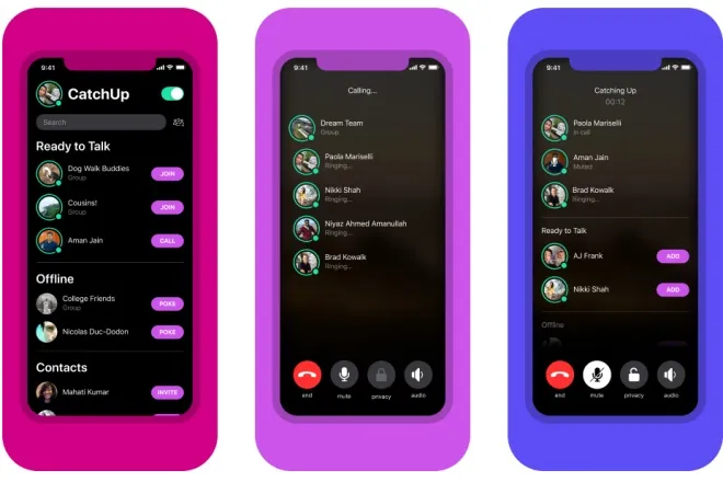 facebook launches new app catchup can do audio call upto eight contacts