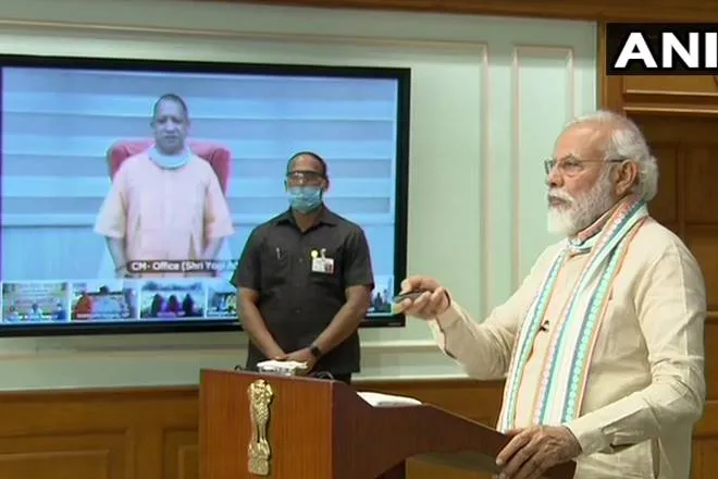 PM modi launches Atma Nirbhar Uttar Pradesh Rojgar Abhiyan live updates UP CM Yogi Adityanath