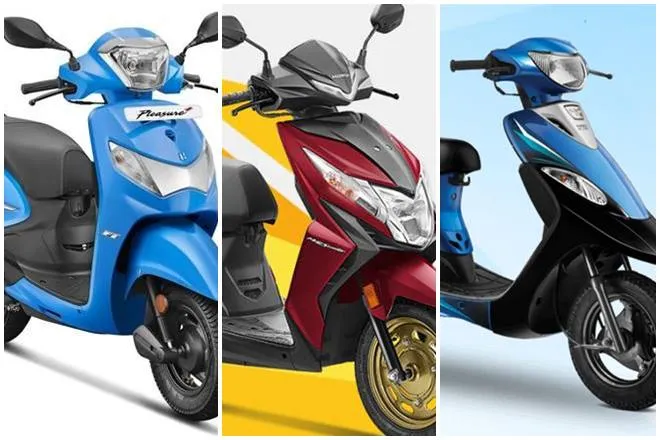 BS6 scooters under 61000 rupee ex showroom price, Most affordable BS6 scooters in india, TVS Scooty Pep+, Hero Pleasure Plus, Honda Dio, cheapest BS6 scooters in indian market