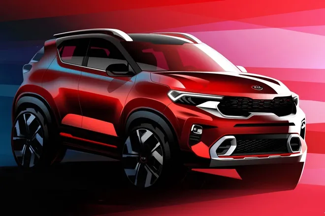 Interior and exterior images of upcoming Kia Sonet released ahead of world premiere on August 7