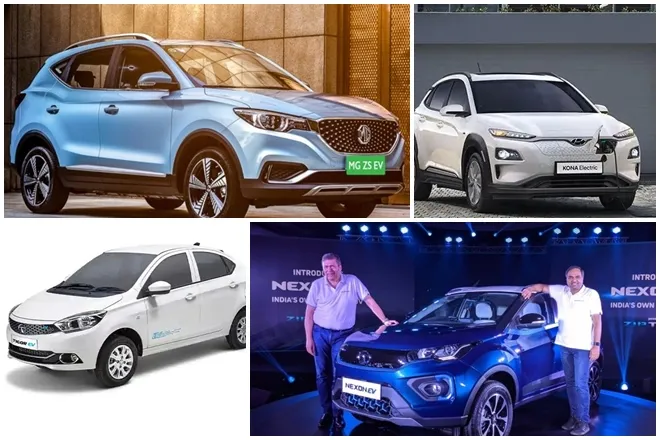 Electric cars that entered in india in 2019 like tata tigor ev, mg zs ev, hyundai kona, tata nexon ev