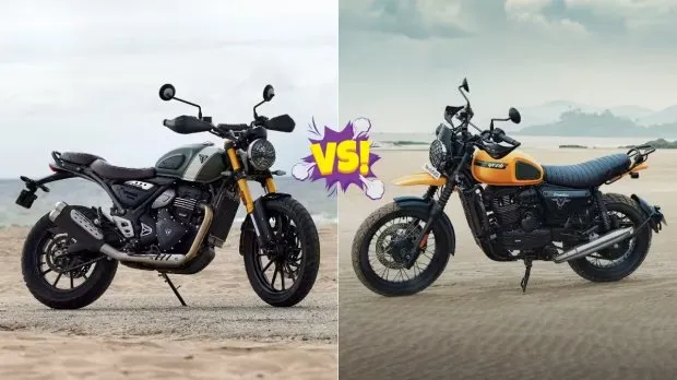 Triumph Scrambler 400X vs Yezdi Scrambler